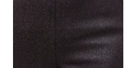 Pantalon aubergine pull on aspect cuir mais en polyester